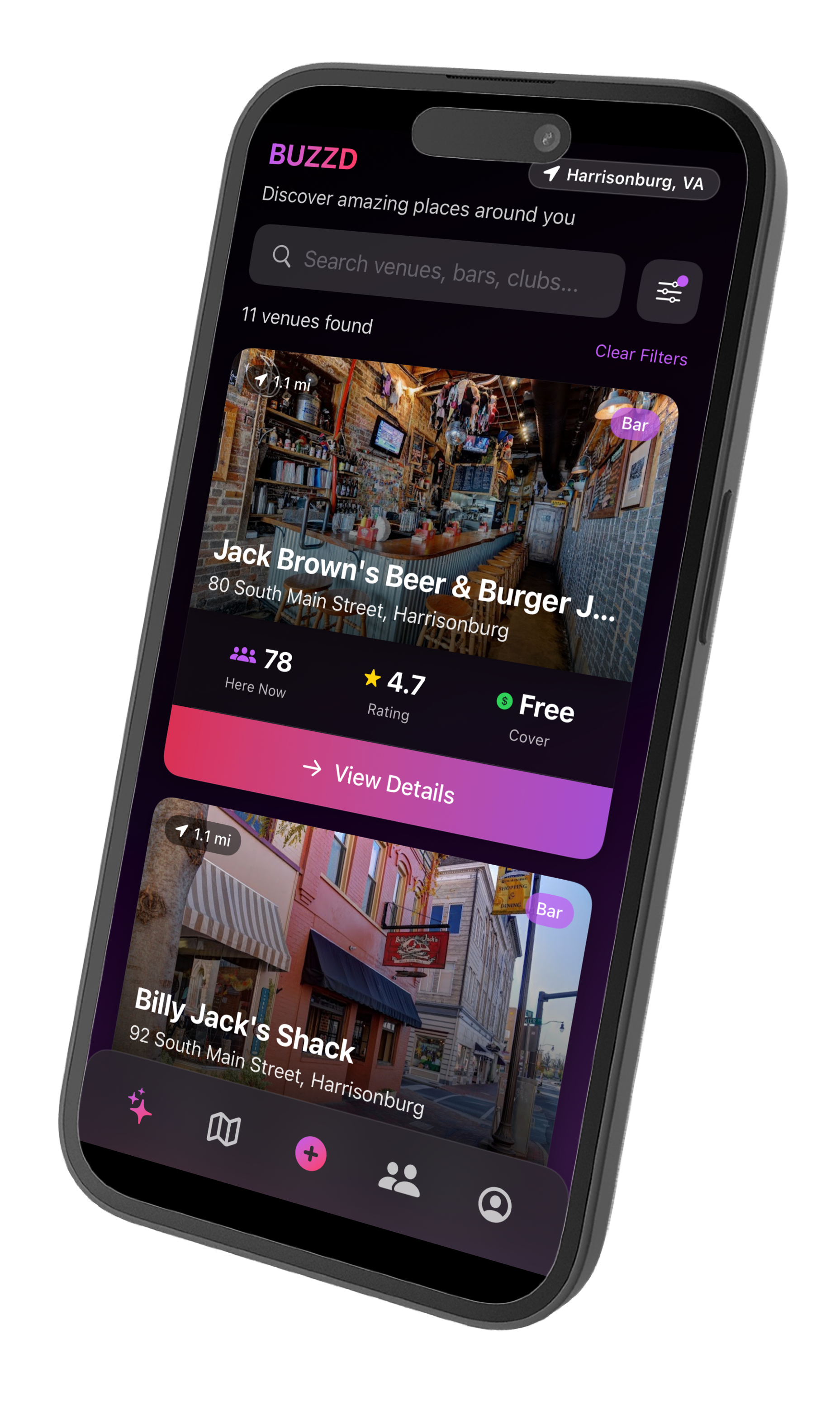 Buzzd app preview